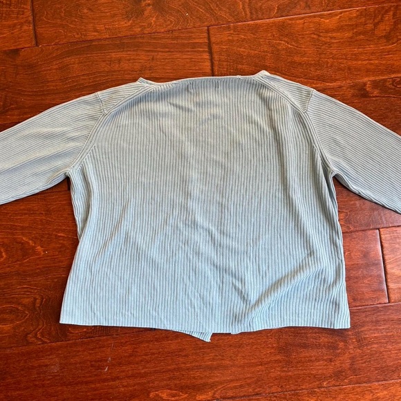 Blue Ribbed Cardigan - Picture 5 of 5